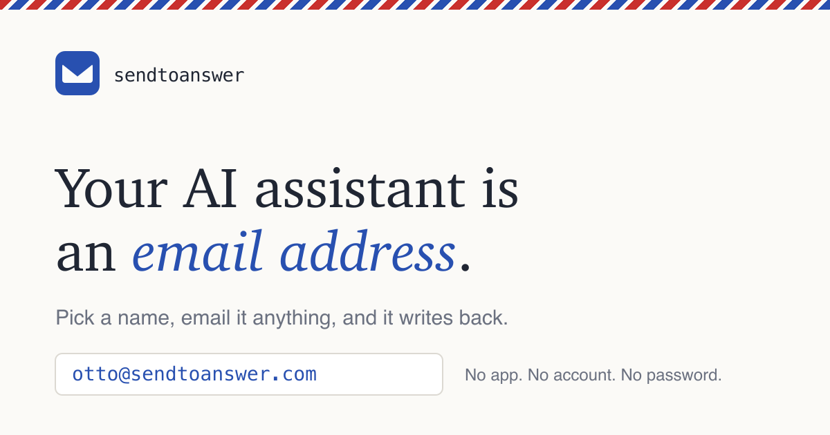 Completely free, no registration, fully functioning email assistant logo